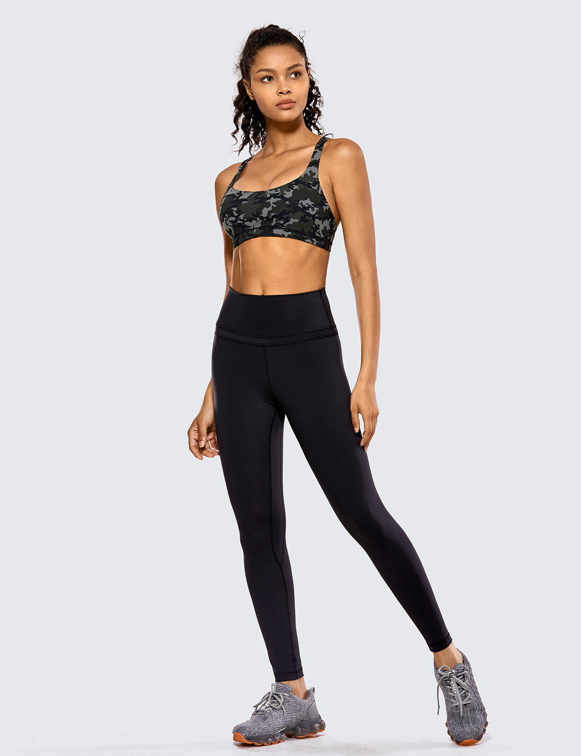 CRZ YOGA Women Yoga Sport Bra Low Impact Wirefree Padded Strappy Back Activewear