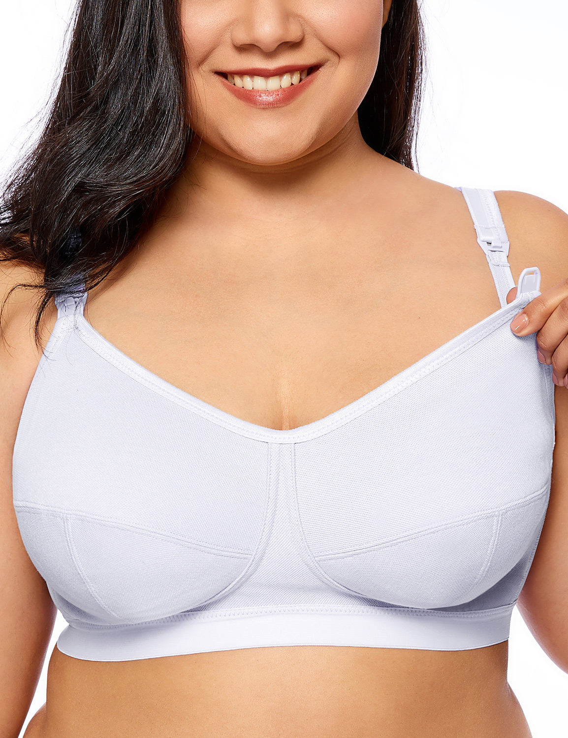 Women's Maternity Nursing Bra Plus Size Wirefree Cotton Softcup