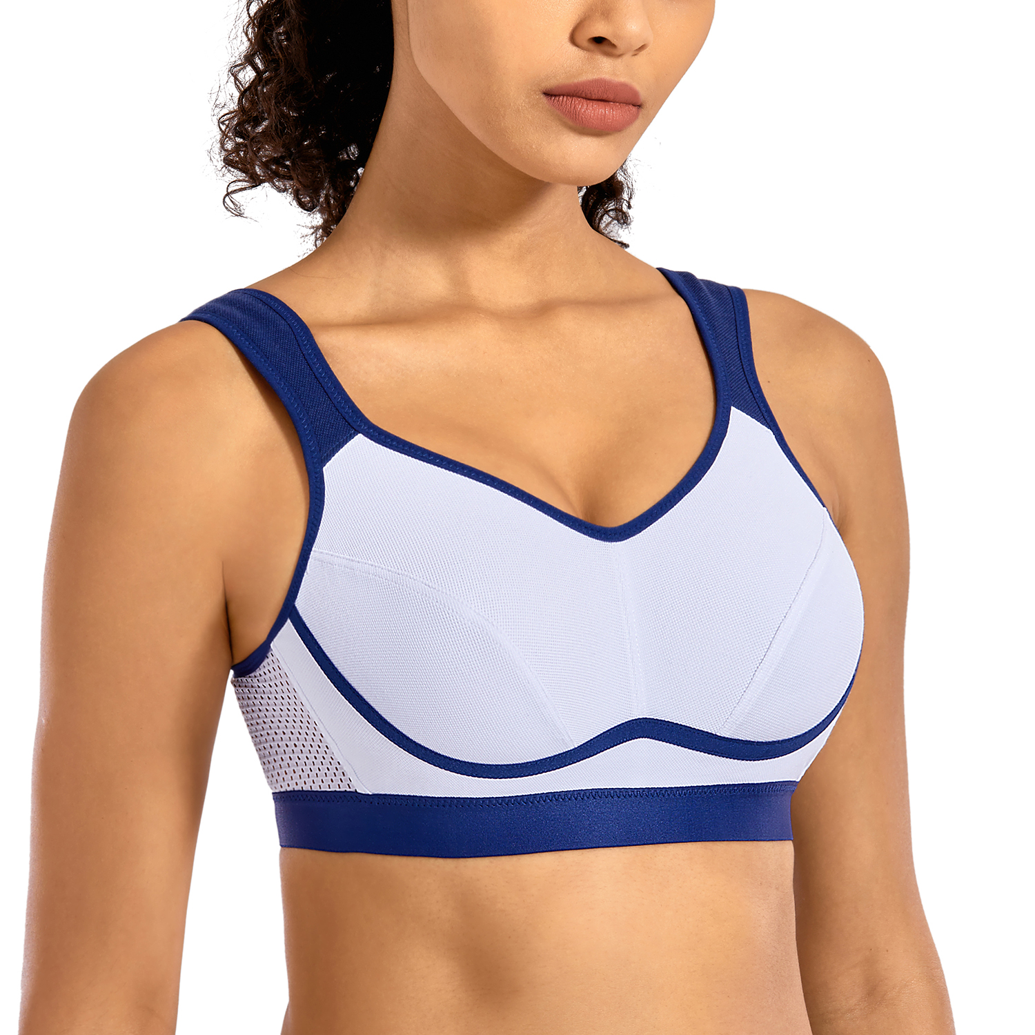 Buy SYROKAN Women's High Impact Support Wirefree Bounce Control Plus Size  Workout Sports Bra Online at desertcartSeychelles