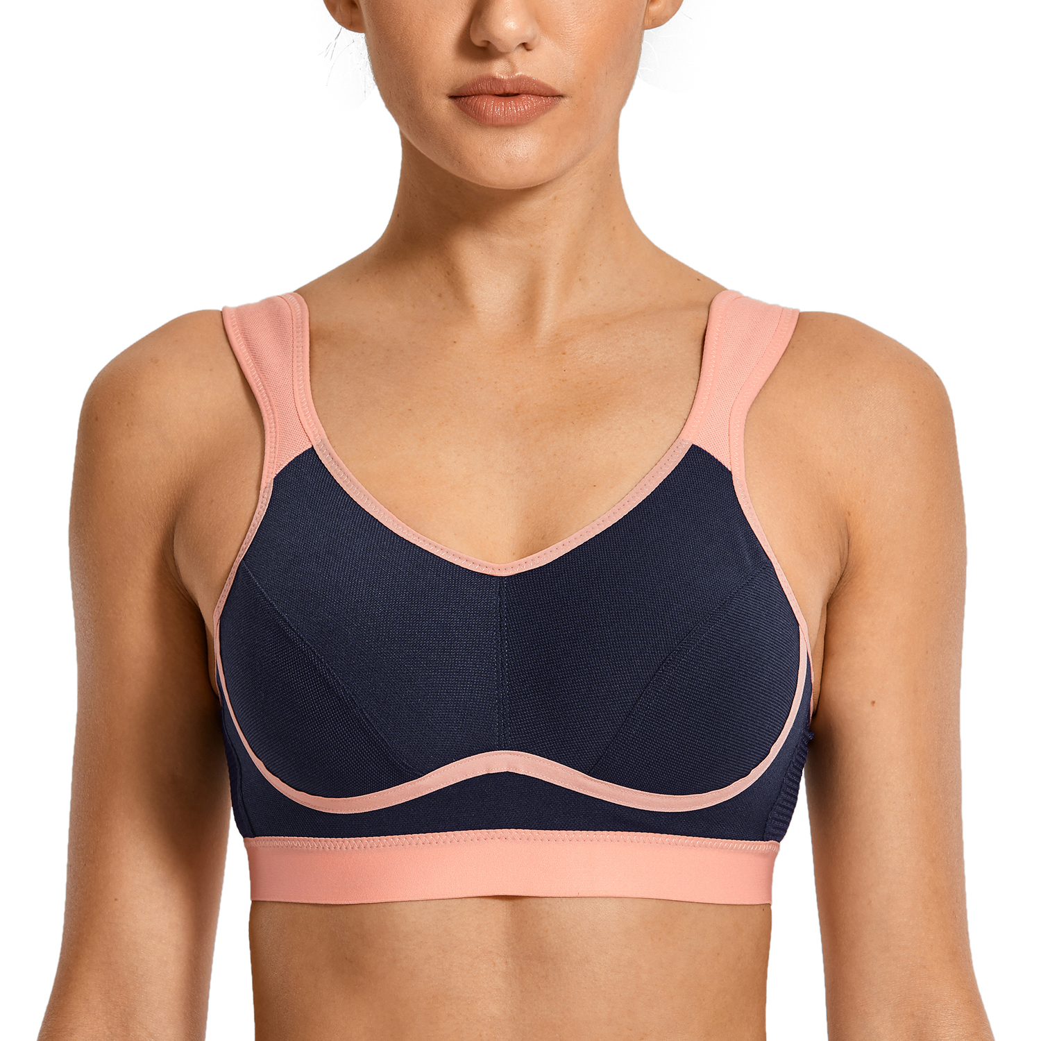 Women's Sports Bra High Impact Support Wirefree Bounce Control Plus Size  Workout | eBay