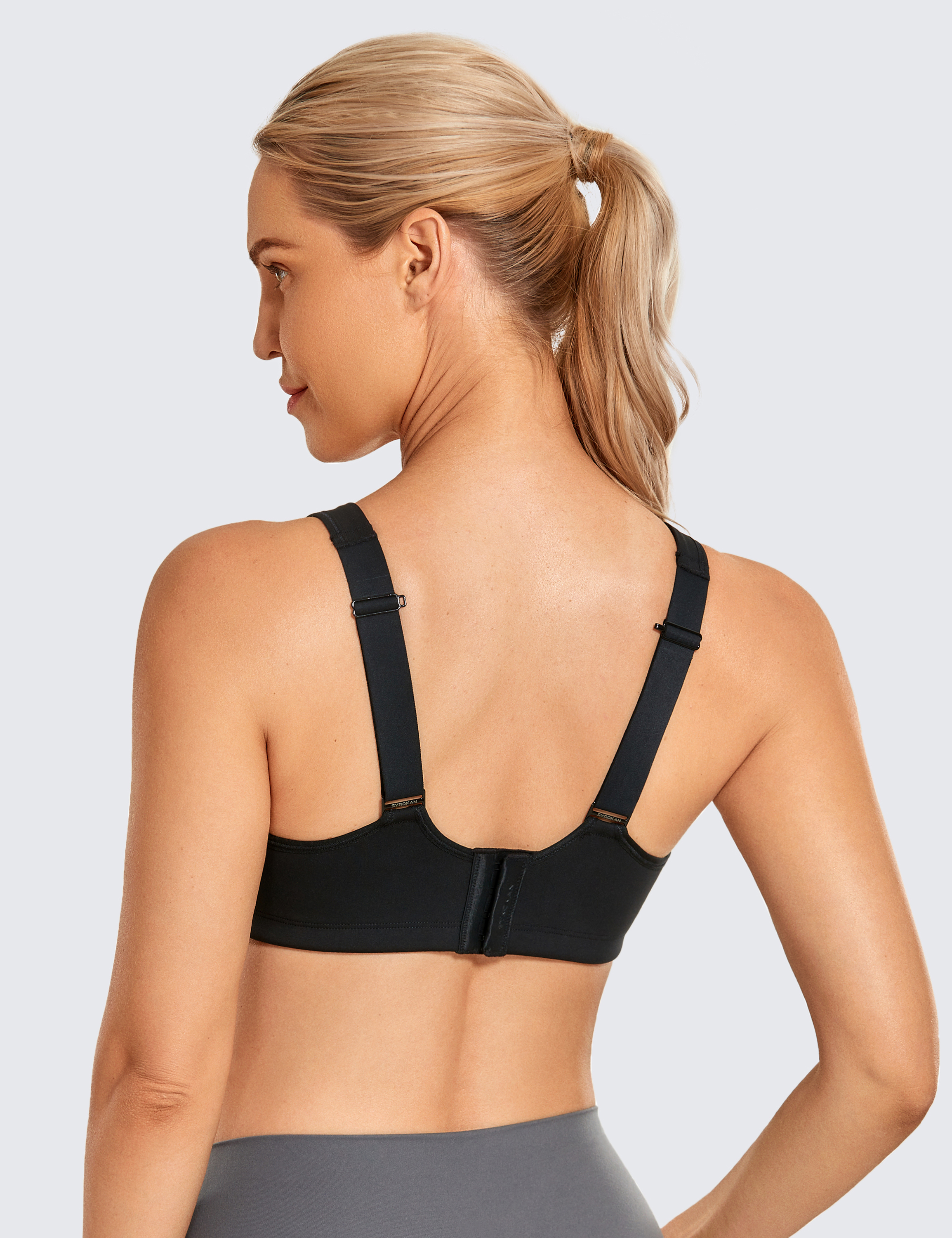 SYROKAN High Impact Sports Bras for Women High Support Underwire Racerback  Ad for sale online
