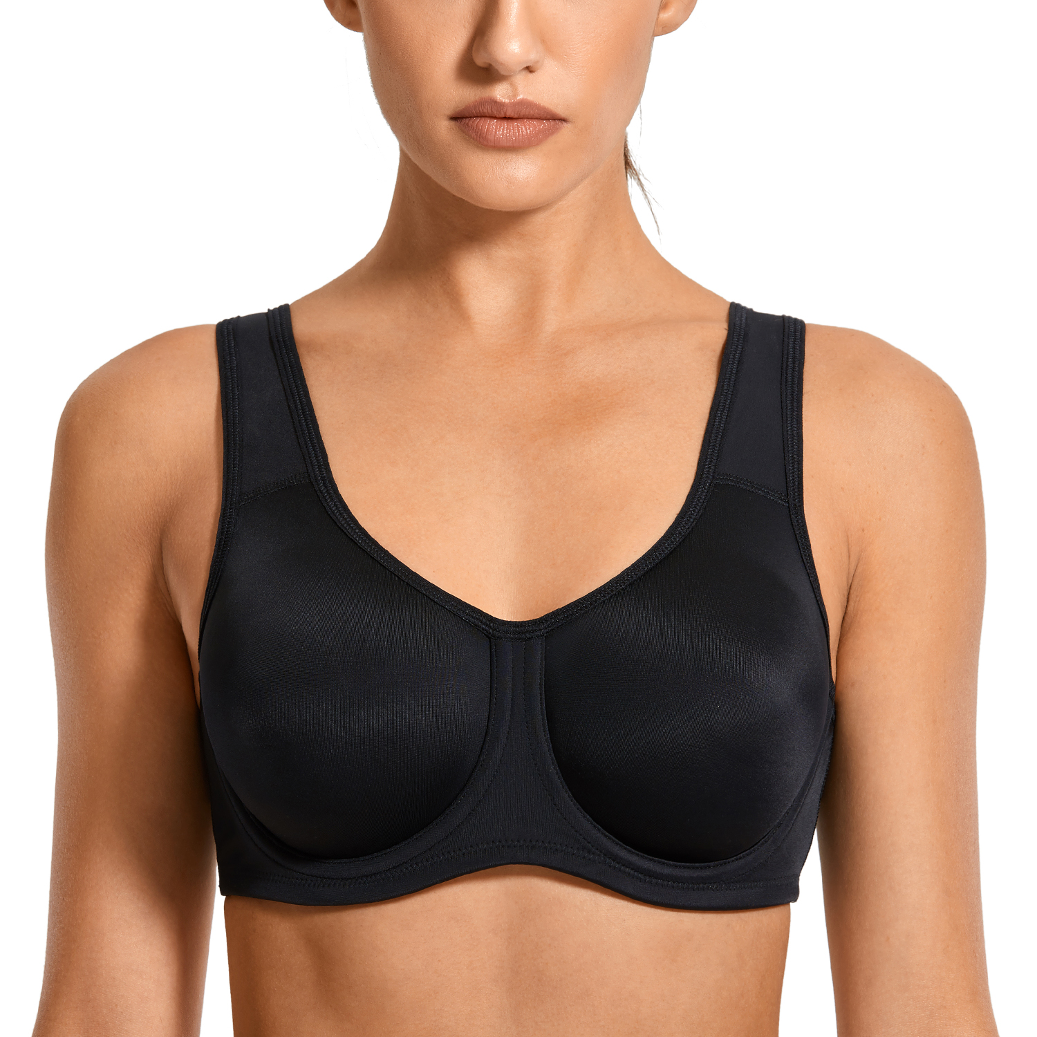 Syrokan Women's Sports Bra Max Control 34c High Impact Plus Size Underwire  for sale online