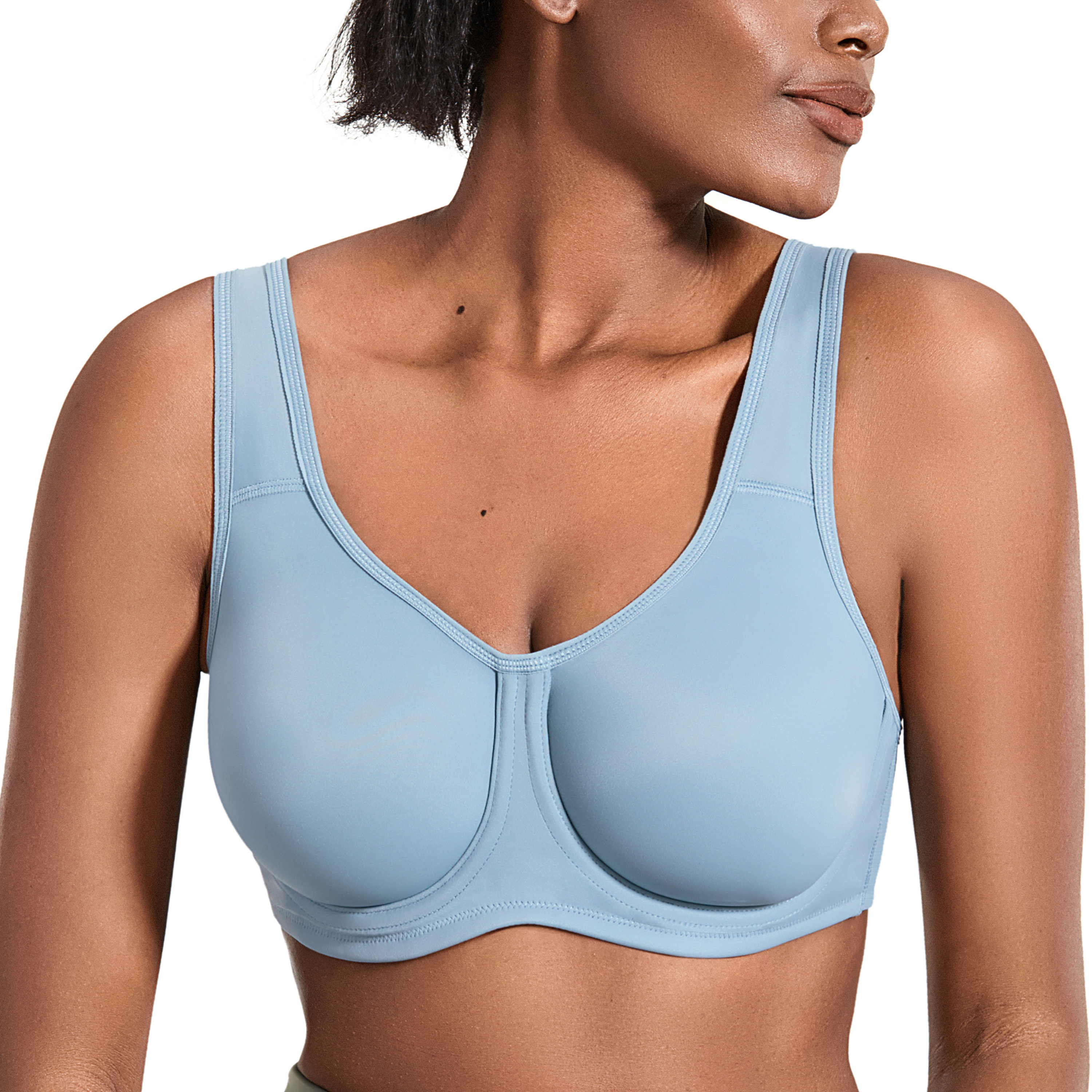 SYROKAN High Impact Sports Bras for Women Underwire High