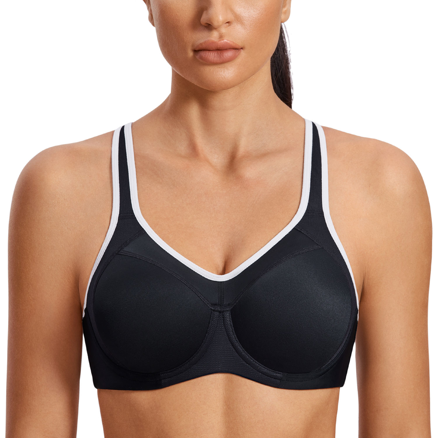 High Impact Racerback Sports Bra - Black