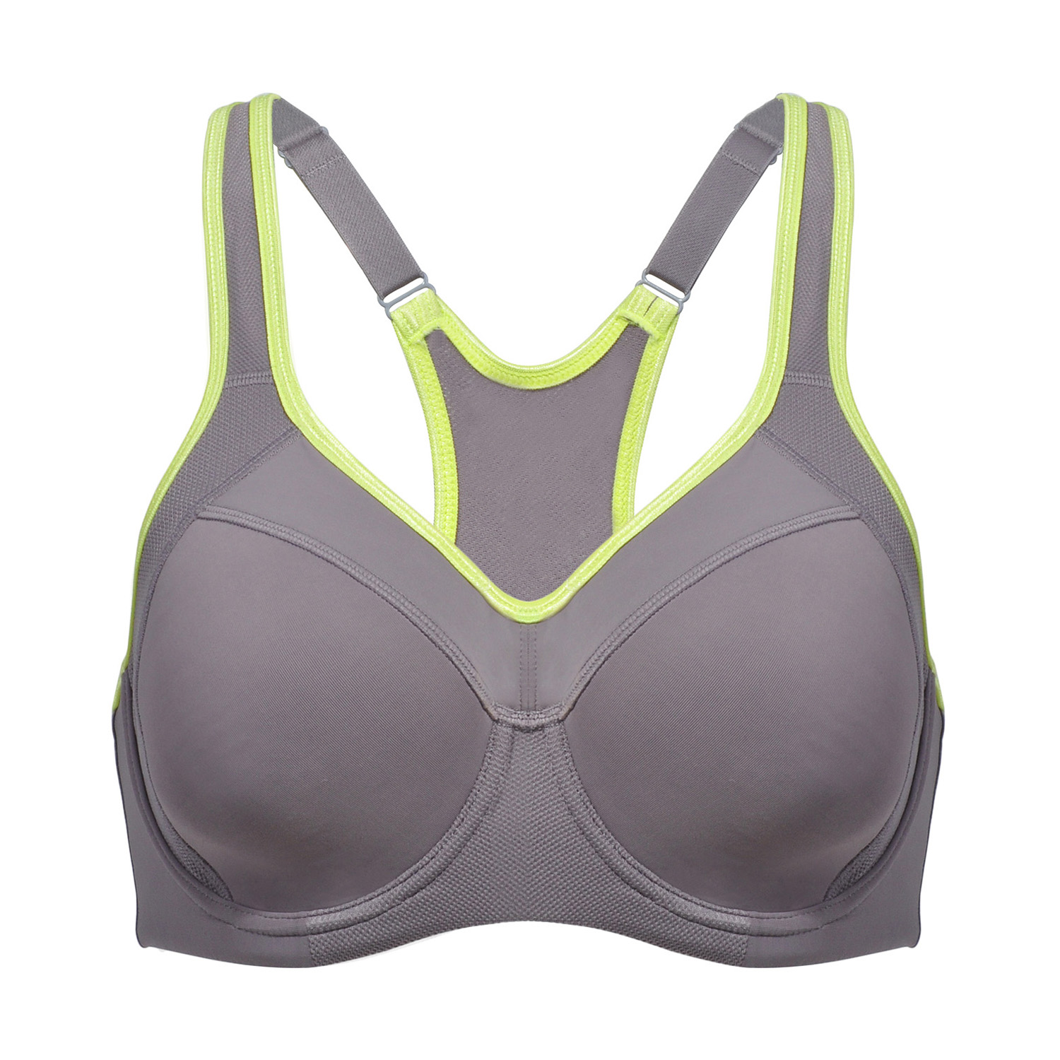 SYROKAN Women's Sports Bra Full Support High Impact Racerback Underwire ...