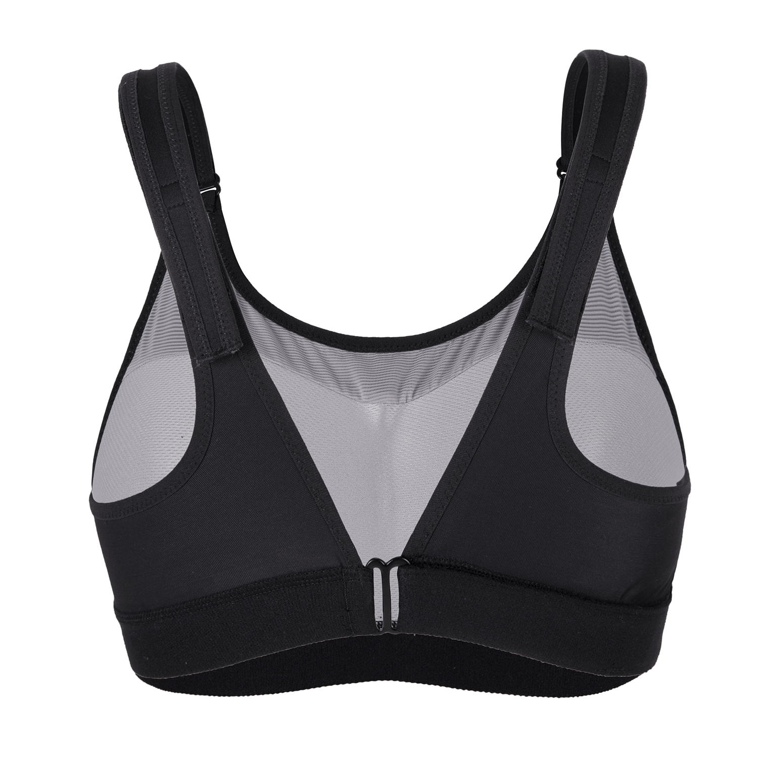 SYROKAN Sports Bra Front Adjustable Wirefree High Impact Full Support ...
