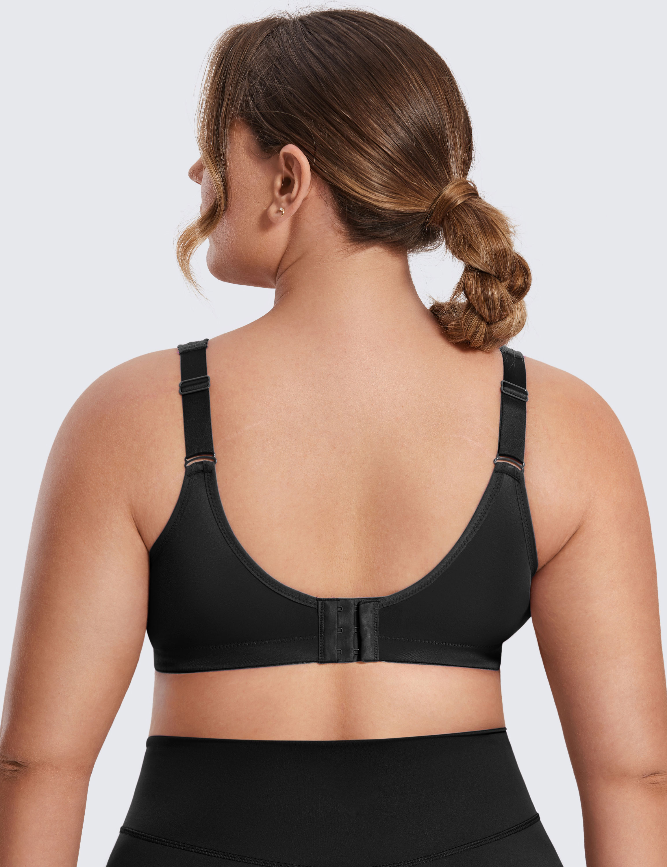 Women's Wire Free Sports Bra Plus Size High Impact No-Bounce Full Coverage  | eBay