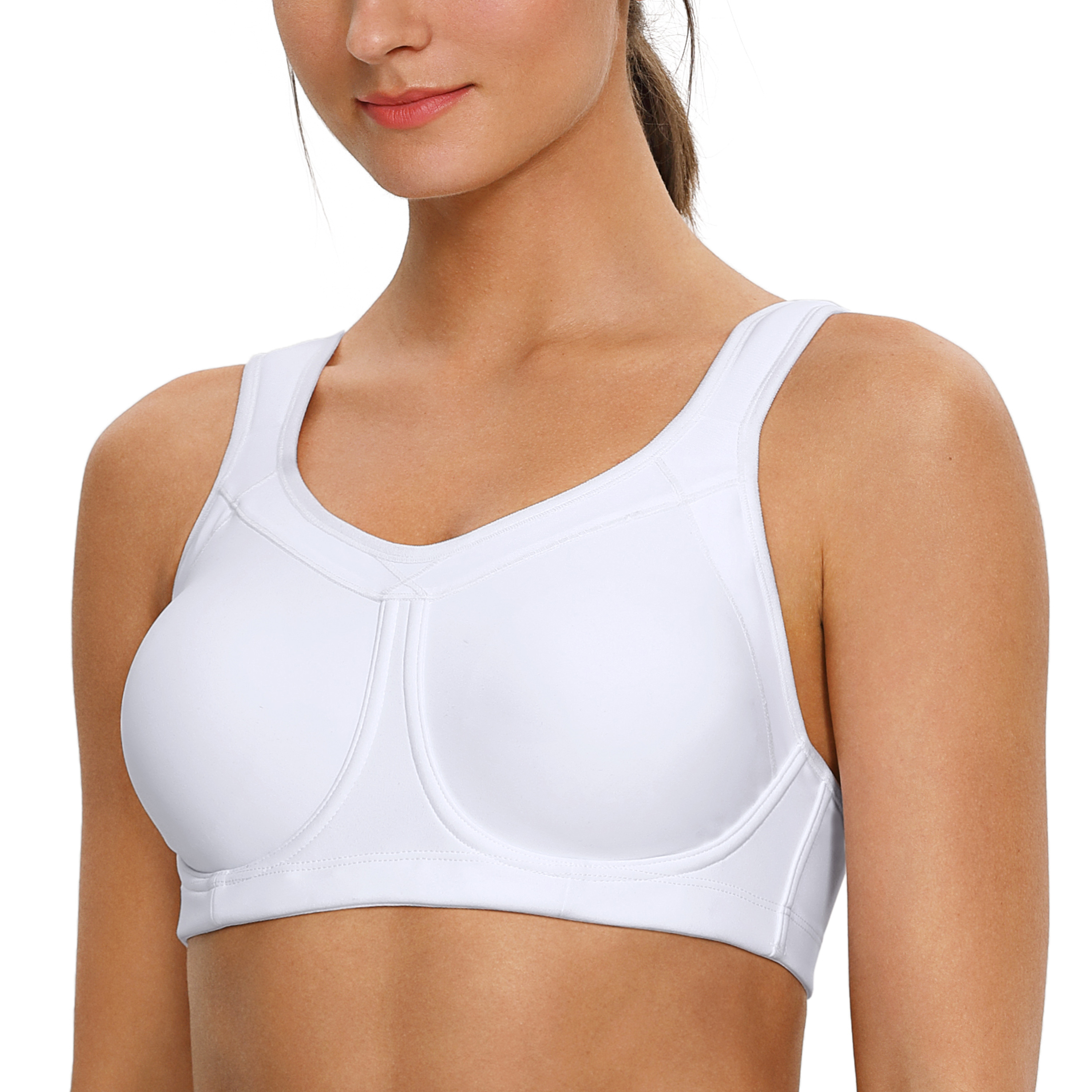 Buy SYROKANHigh Impact Sports Bras for Women Support Underwire Cross Back Large  Bust Cool Comfort Molded Cup Online at desertcartSeychelles
