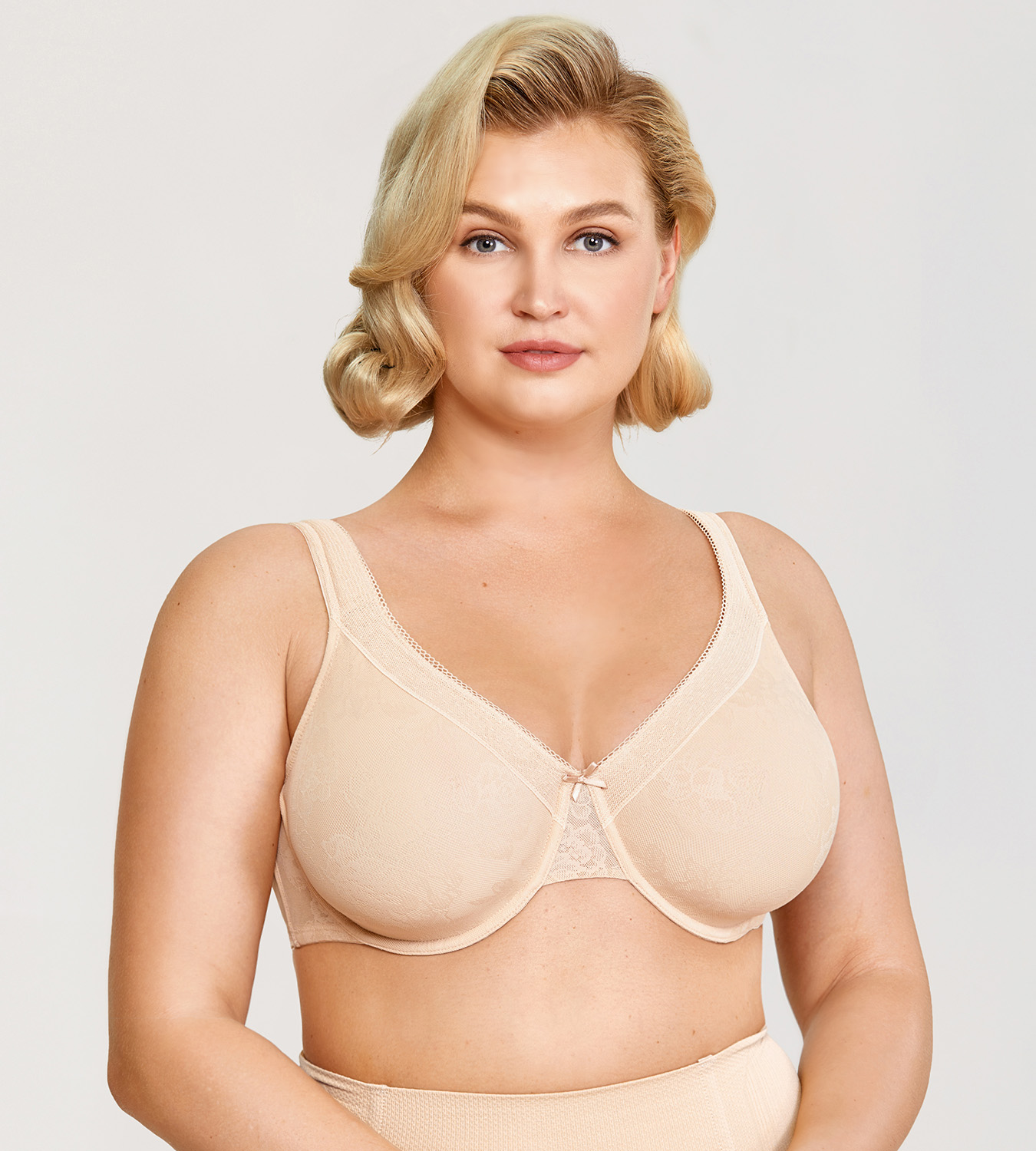 Women S Minimizer Bra Underwire No Padded Full Coverage Plus Size Lace