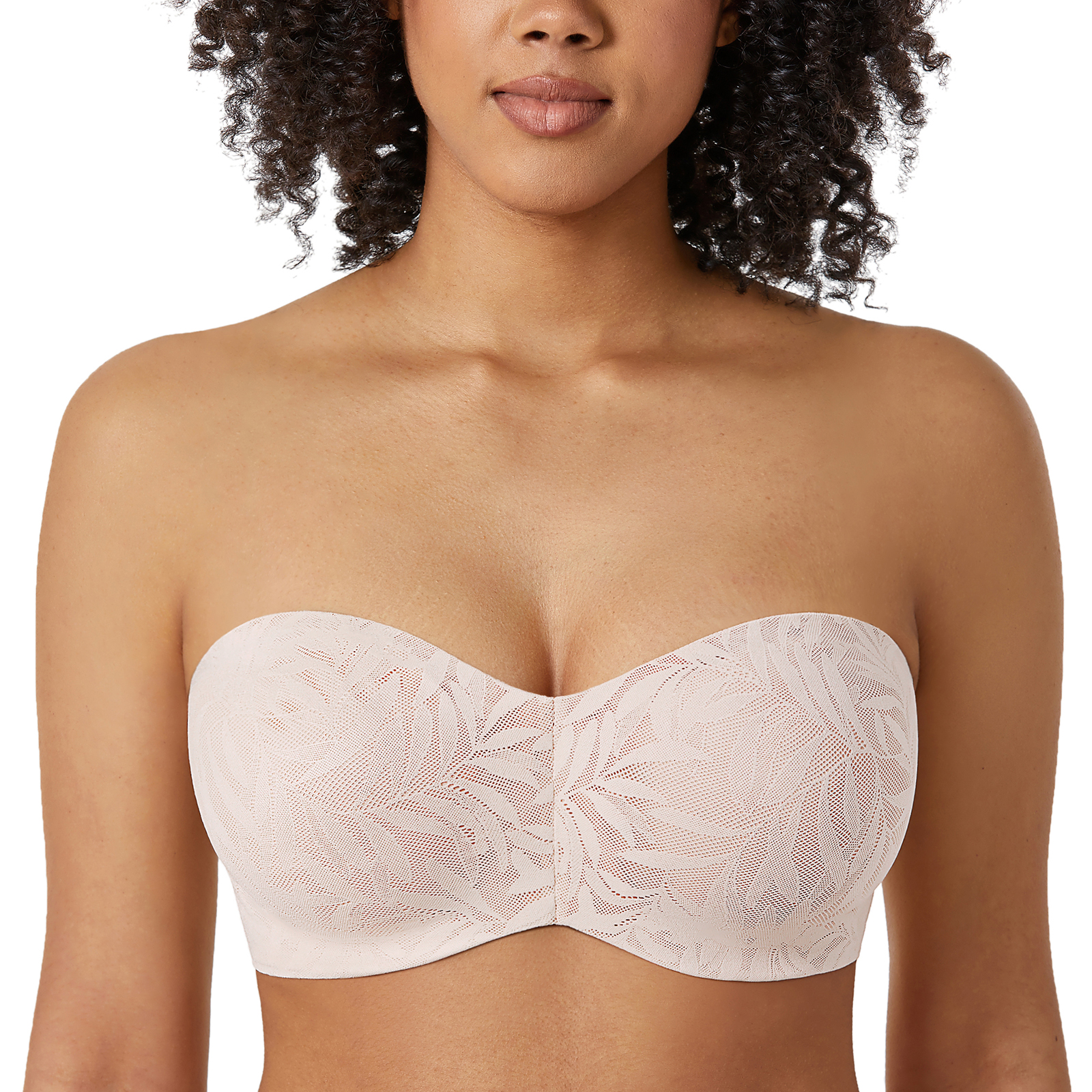 AISILIN Women's Strapless Bra Big Bust Minimizer Unlined Underwire