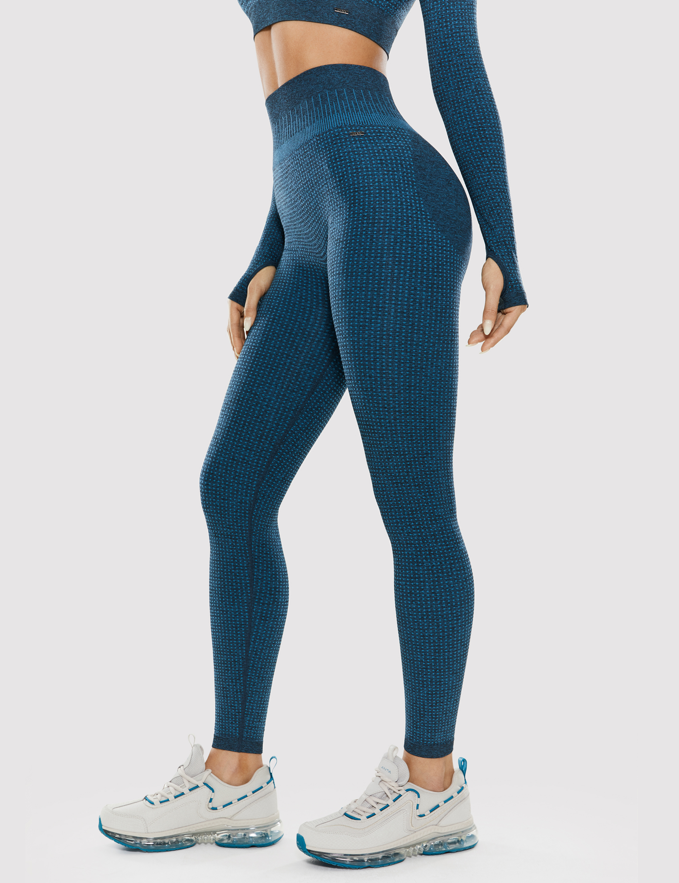 Women's High Waisted Workout Seamless Leggings Gym Tummy Control Pants