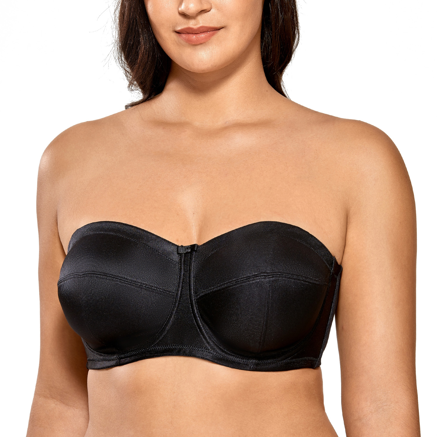 Women's Strapless Bra Underwire No Padded Ultra Support Convertible Large  Bust