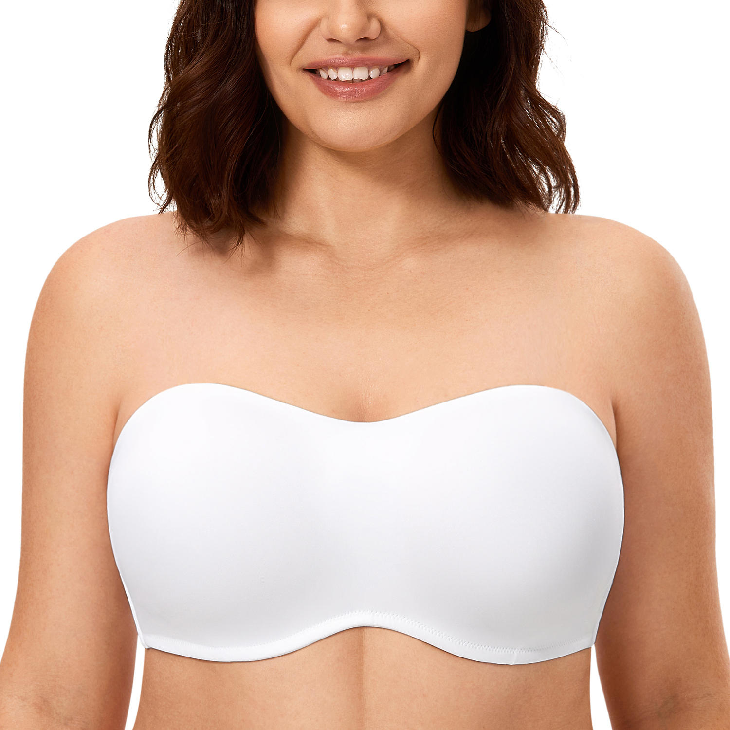 DELIMIRA Women's Minimizer Strapless Bra Seamless Underwire