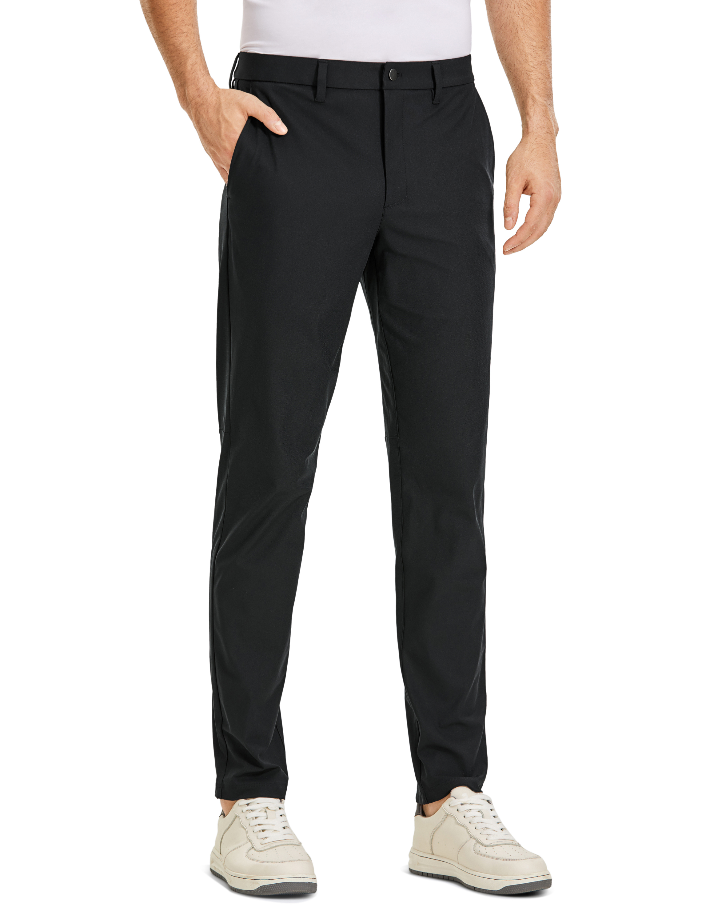 CRZ YOGA All-Day Comfy Classic-Fit Men's 32 Inches Golf Pants Work Casual  Pants - Almar Autos