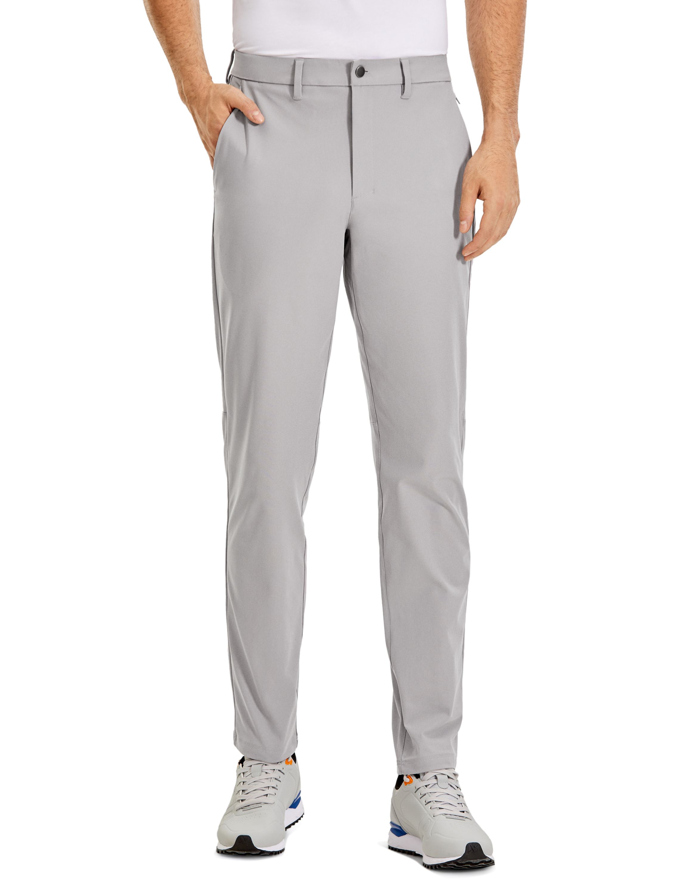 CRZ YOGA All-Day Comfy Classic-Fit Men's 32 Inches Golf Pants Work Casual  Pants - Almar Autos