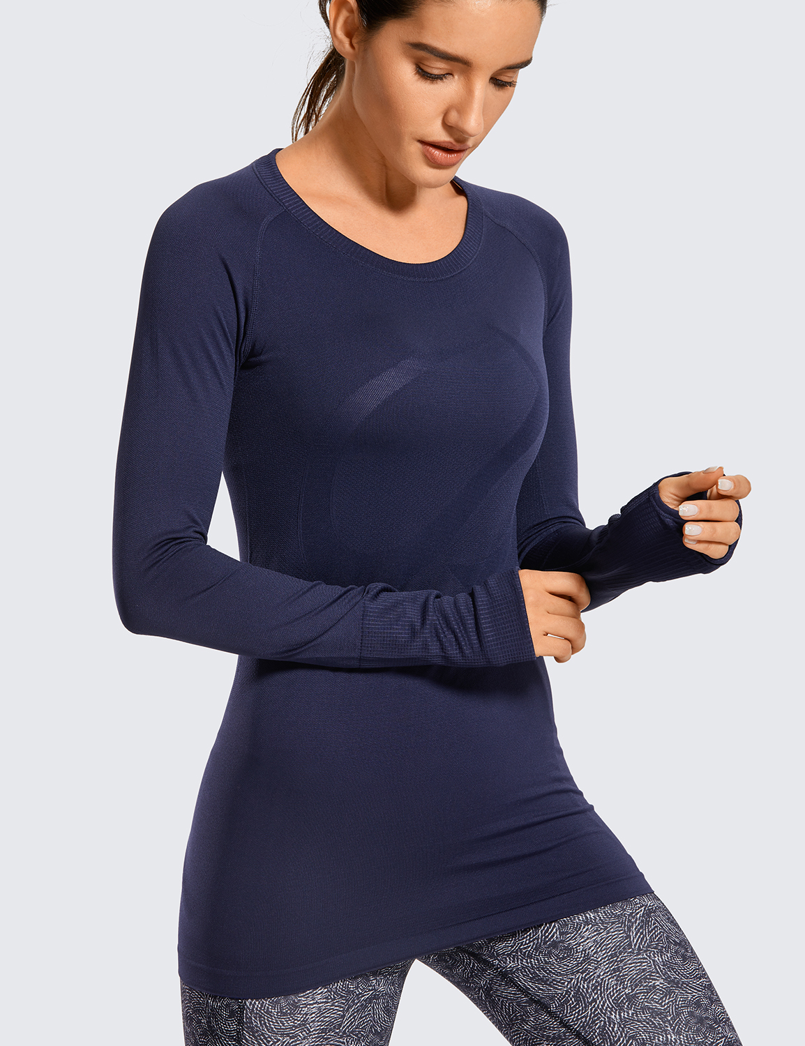 nike women's yoga long sleeve shirt