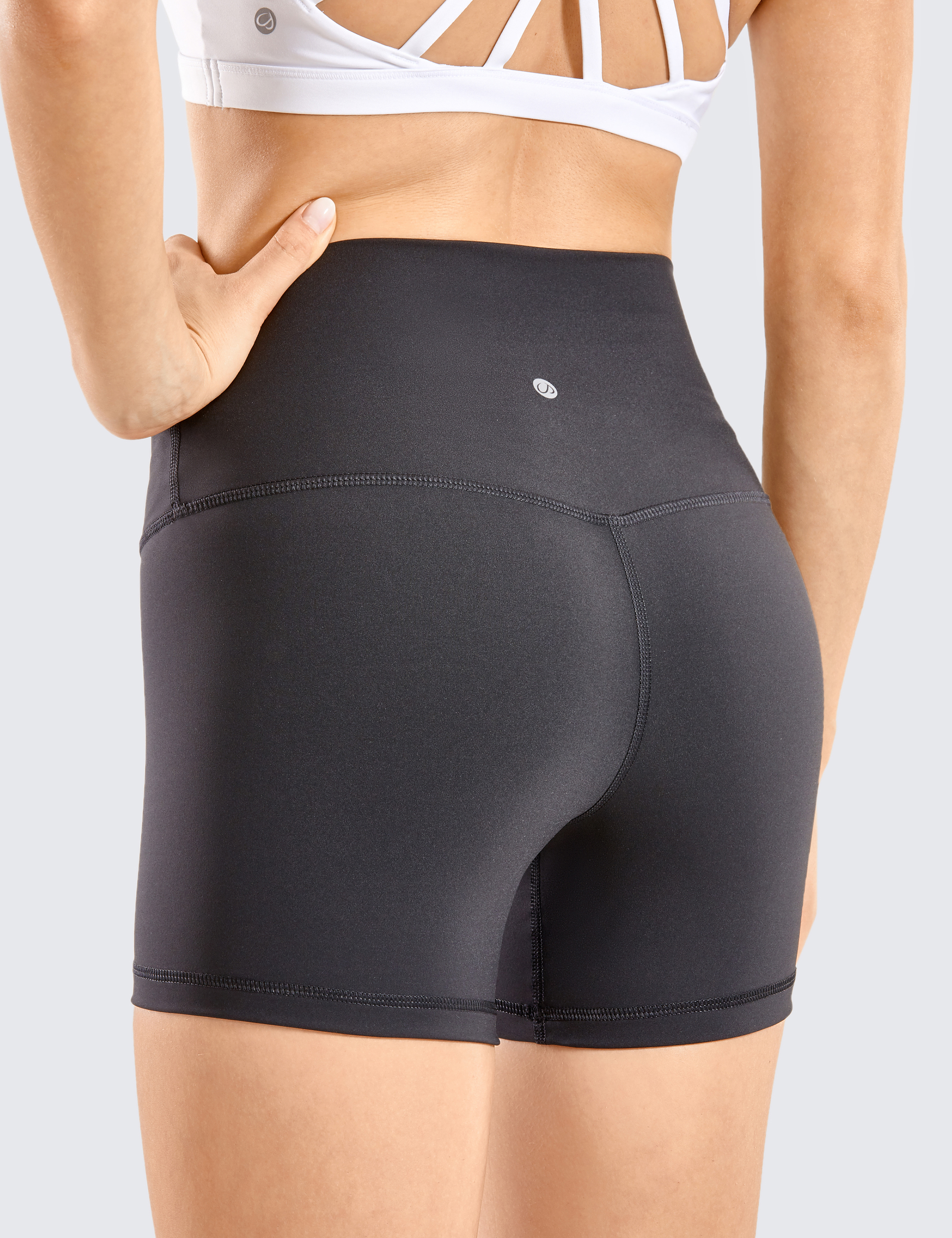CRZ YOGA CRZ YOGA Womens ButterLuxe Biker Shorts 6 Inches - High Waisted  Workout Running Volleyball Athletic Spandex Yoga Shorts