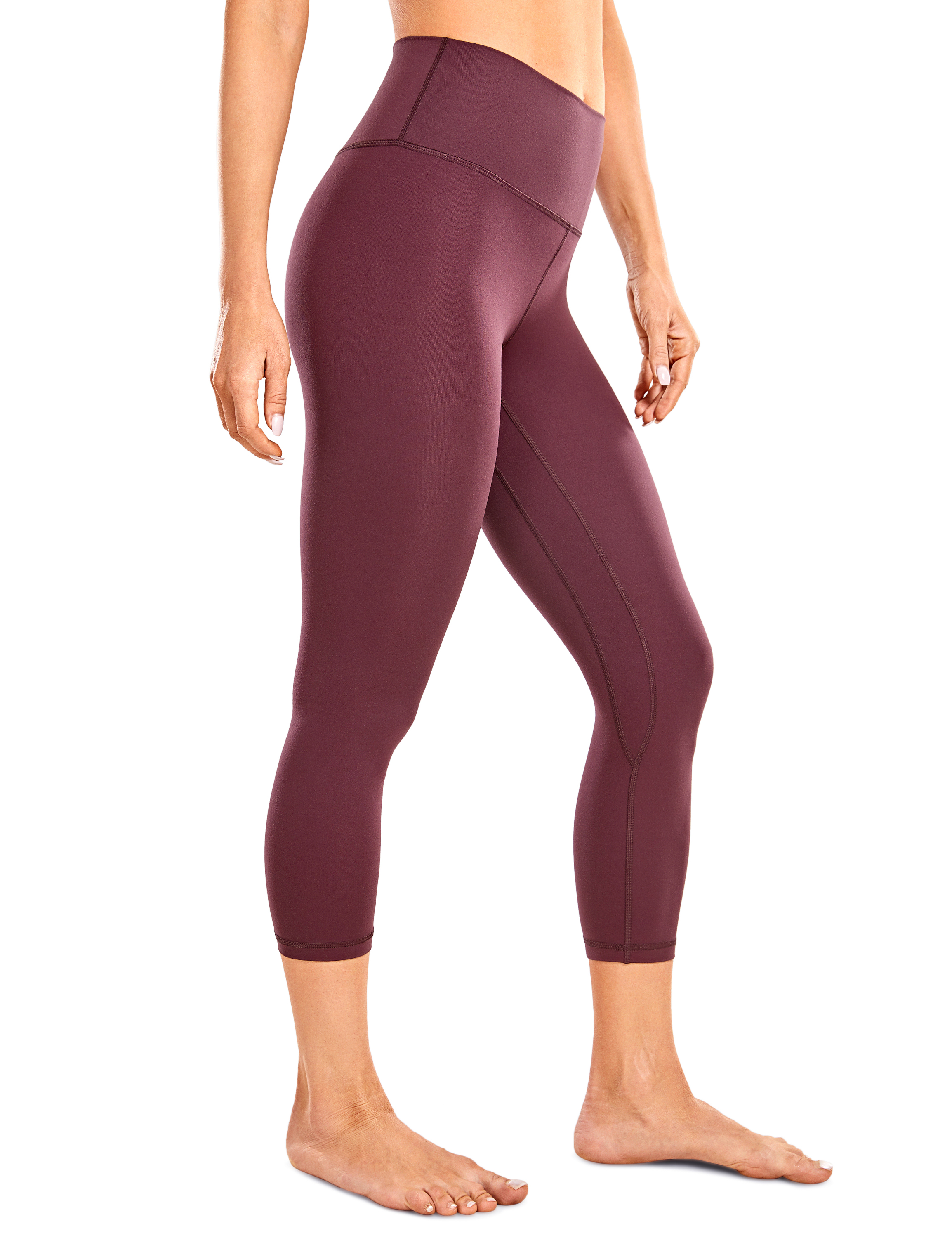 CRZ YOGA Naked Feeling Soft Women's 21 Inches Yoga Capris Leggings Workout  Pants