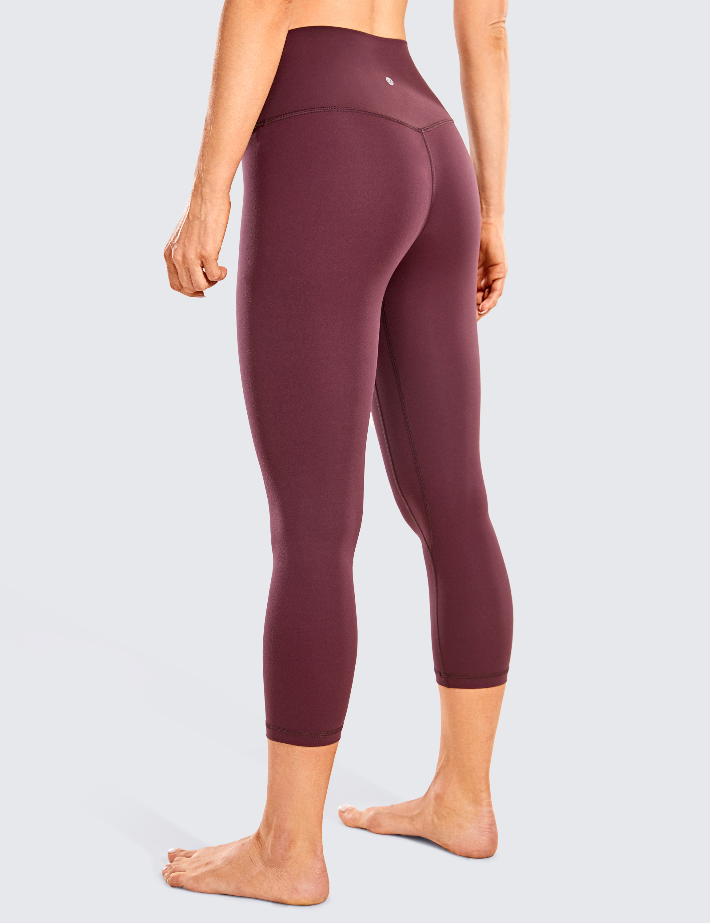 cRZ YOgA Womens Naked Feeling Workout capris Leggings 23 - High Waisted gym  Tummy control Yoga Pants with Pockets Sepia Small on OnBuy