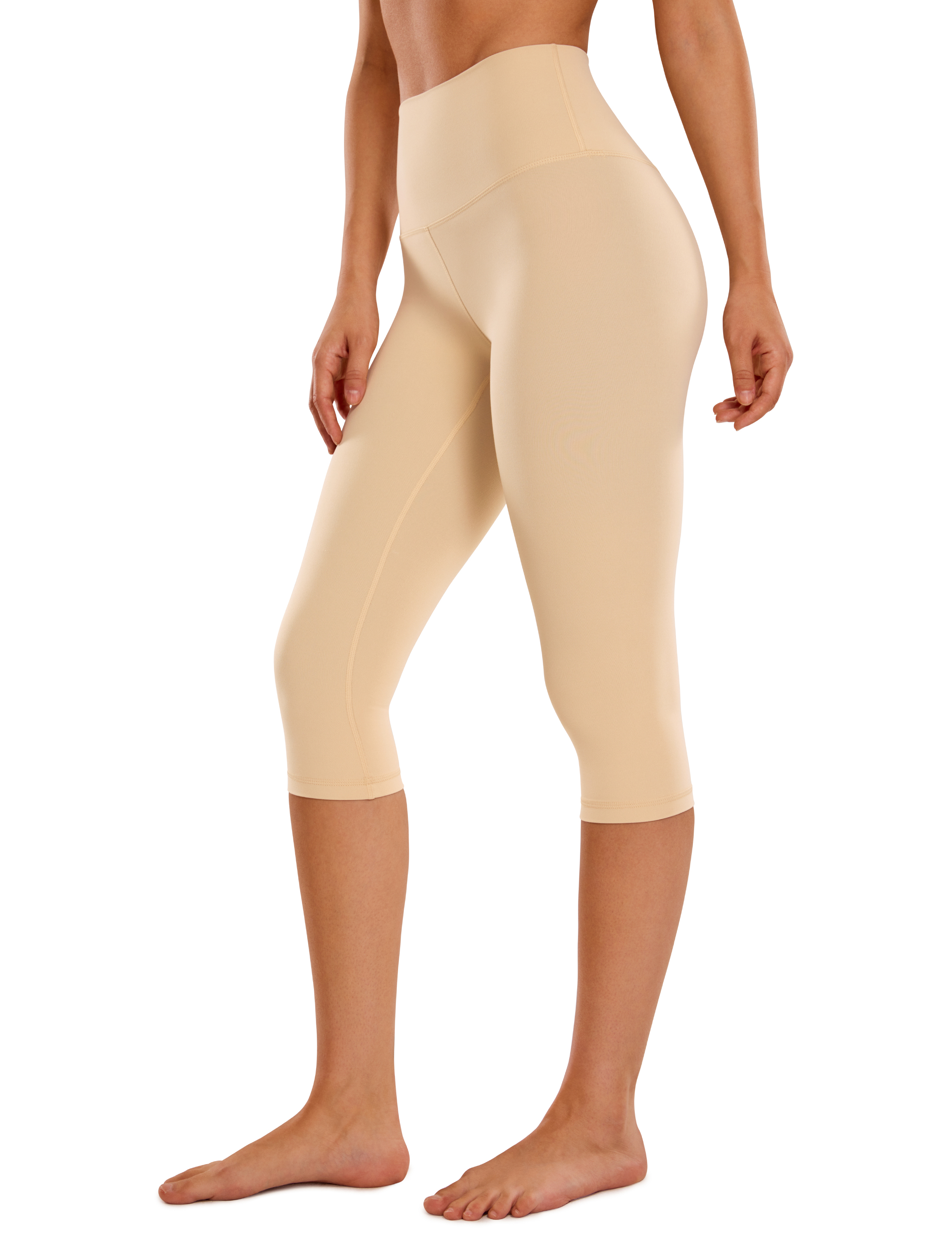 CRZ YOGA Womens Butterluxe Workout Capri Leggings with Pockets 21 Inches -  High Waisted Gym Athletic Crop Yoga Leggings