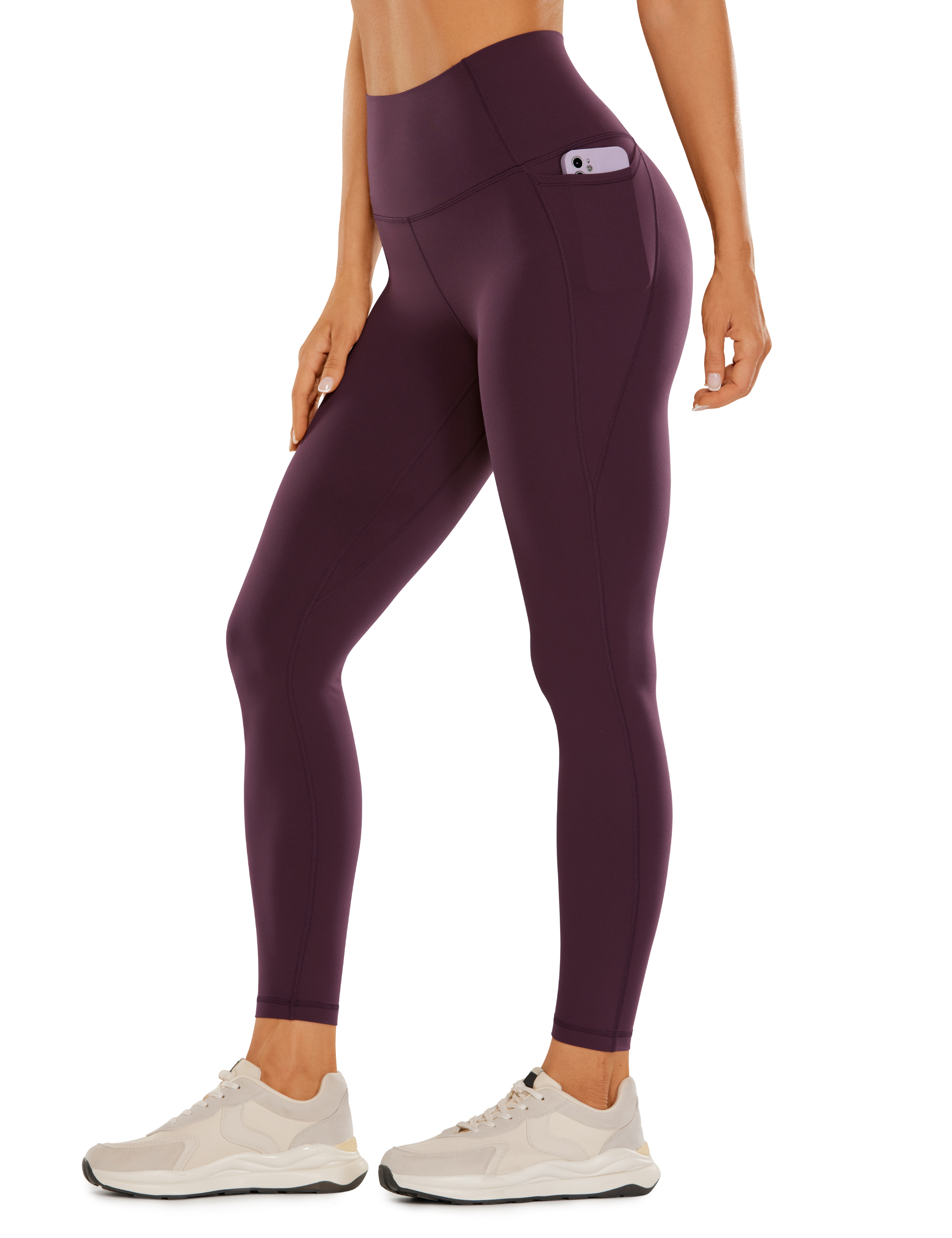 CRZ YOGA Butterluxe Womens 25 Inches Workout Leggings with Pockets High  Waisted