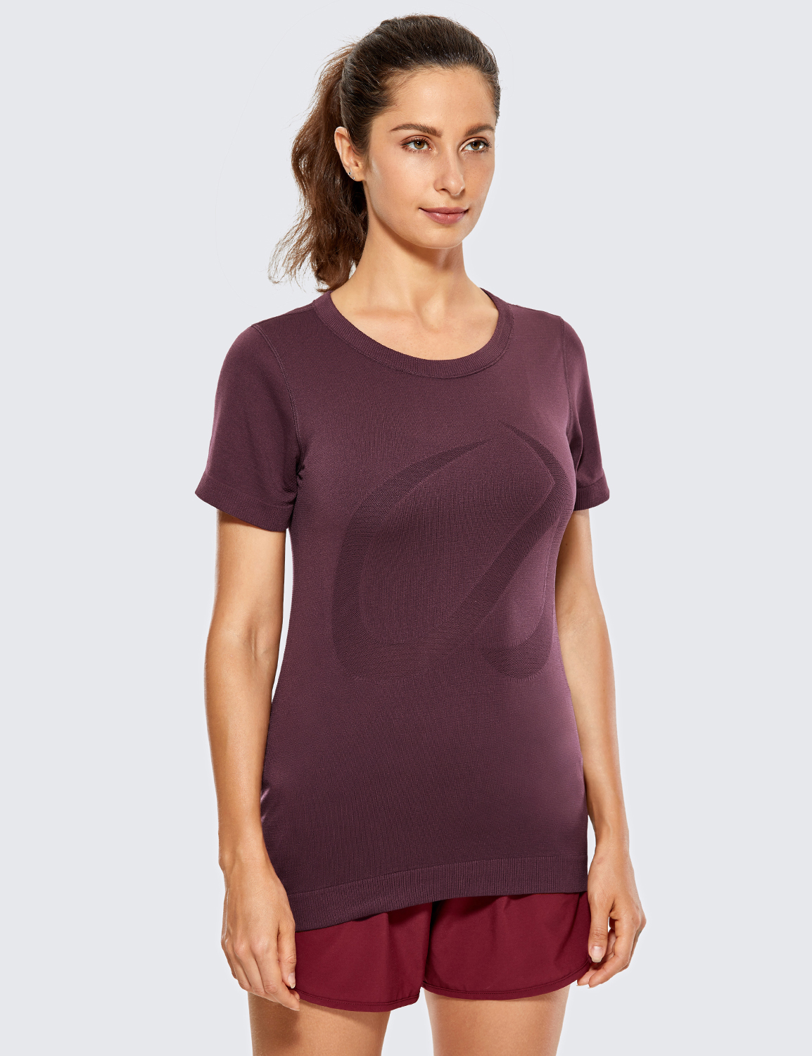 nike yoga short sleeve top