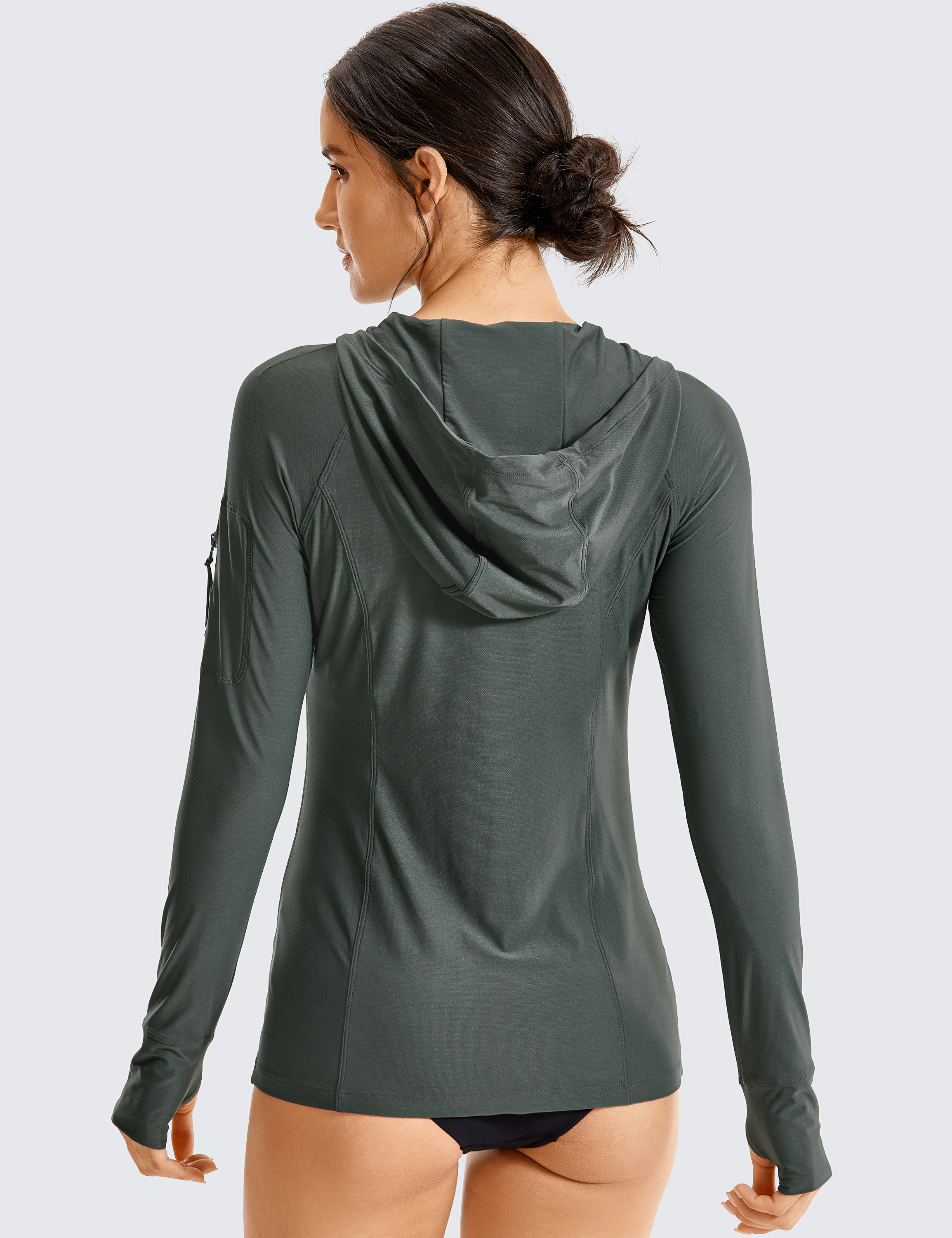 Download CRZ YOGA Women's UPF 50+ Swimsuit Zip Front Rash Guard ...