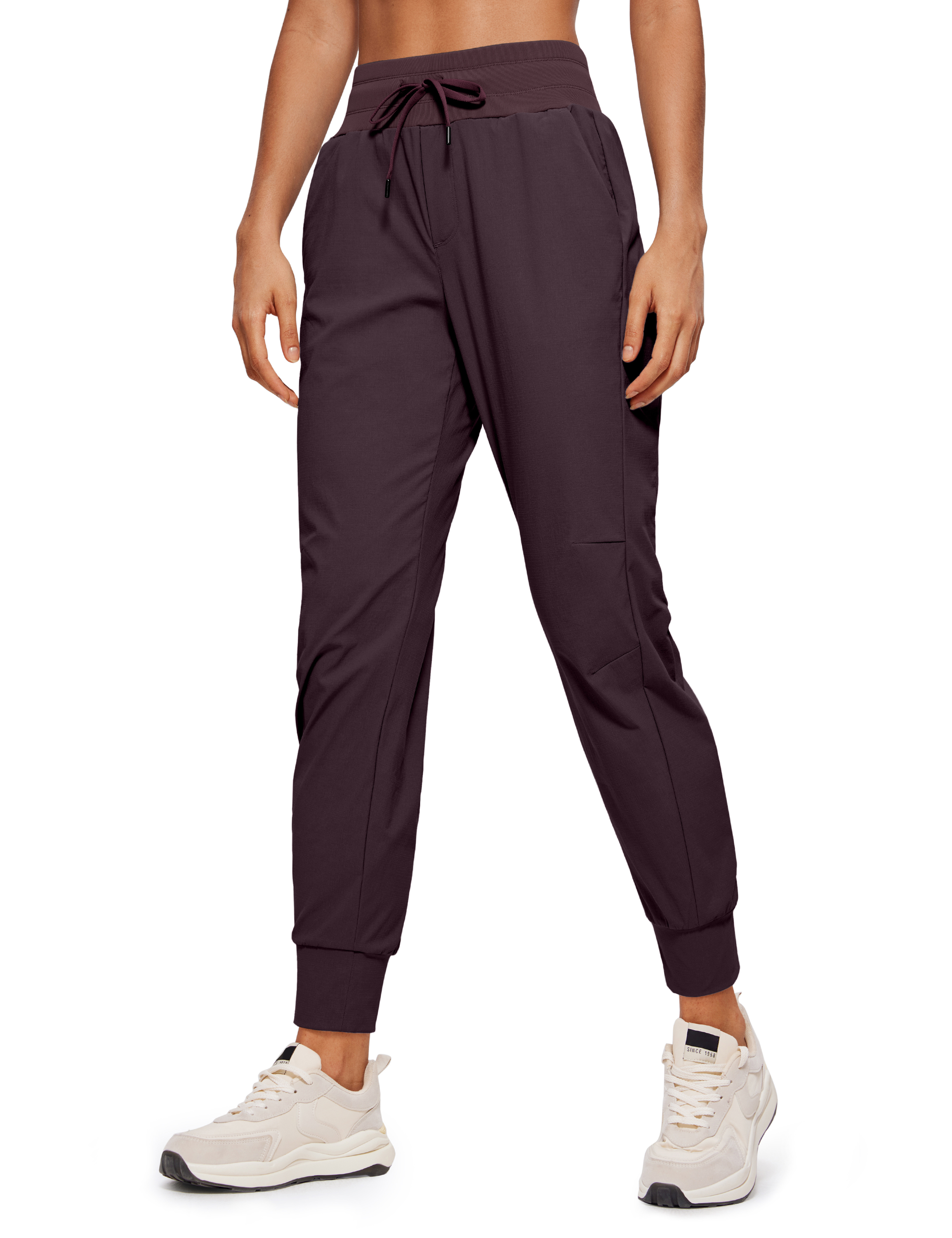 CRZ YOGA Ripstop Jogger for Women 27.5 Inches Trave Hiking Pants with  Pockets