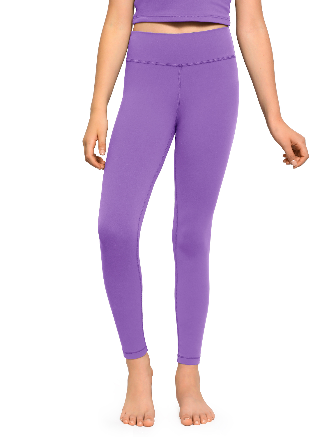  CRZ YOGA Butterluxe Womens Workout Leggings 26.5''- Full Length  High Waisted Yoga Pants Buttery Soft Athletic Gym Lounge Deep Purple XX- Small : Clothing, Shoes & Jewelry