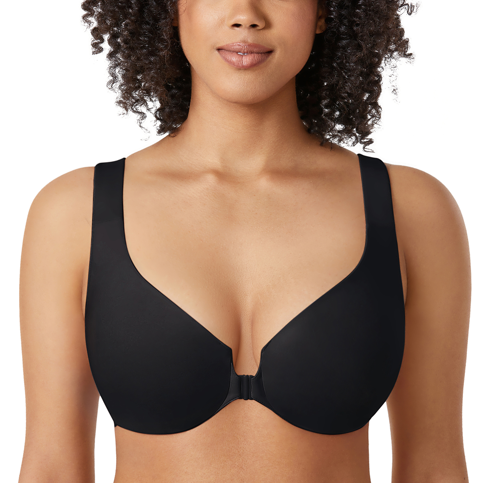 Women's Full Coverage Front Closure Bra Comfort Underwire Non