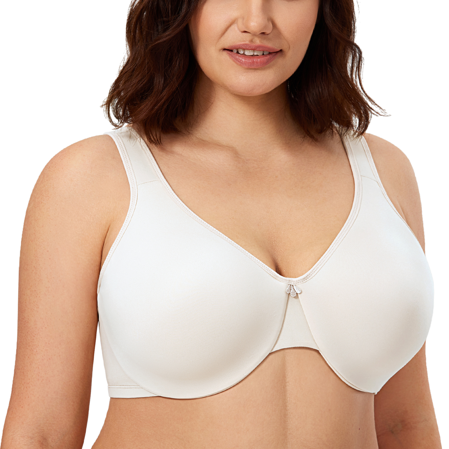 DELIMIRA Women's Minimizer Bra Full Figure Non Padded Underwire