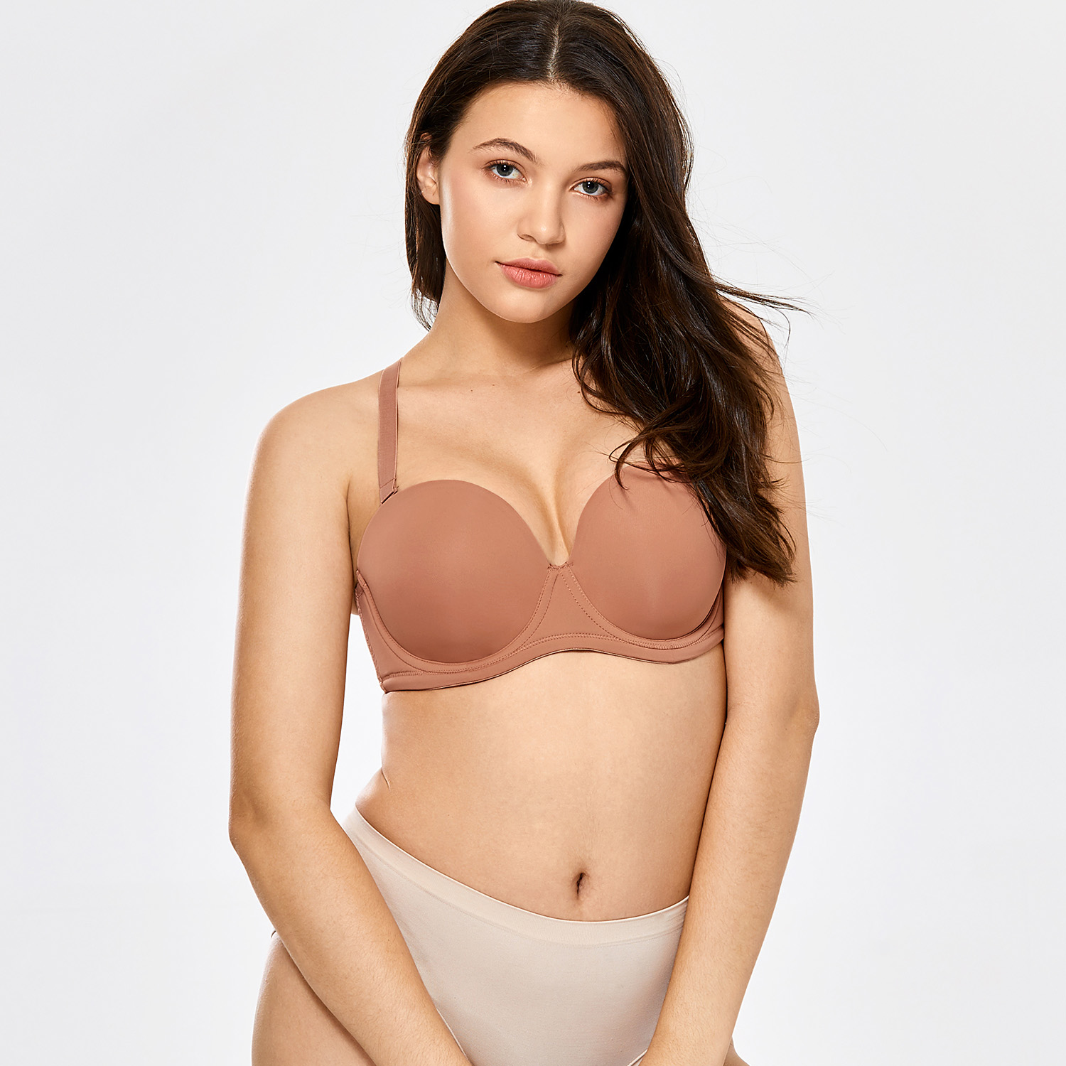 strapless push up bra for plus size