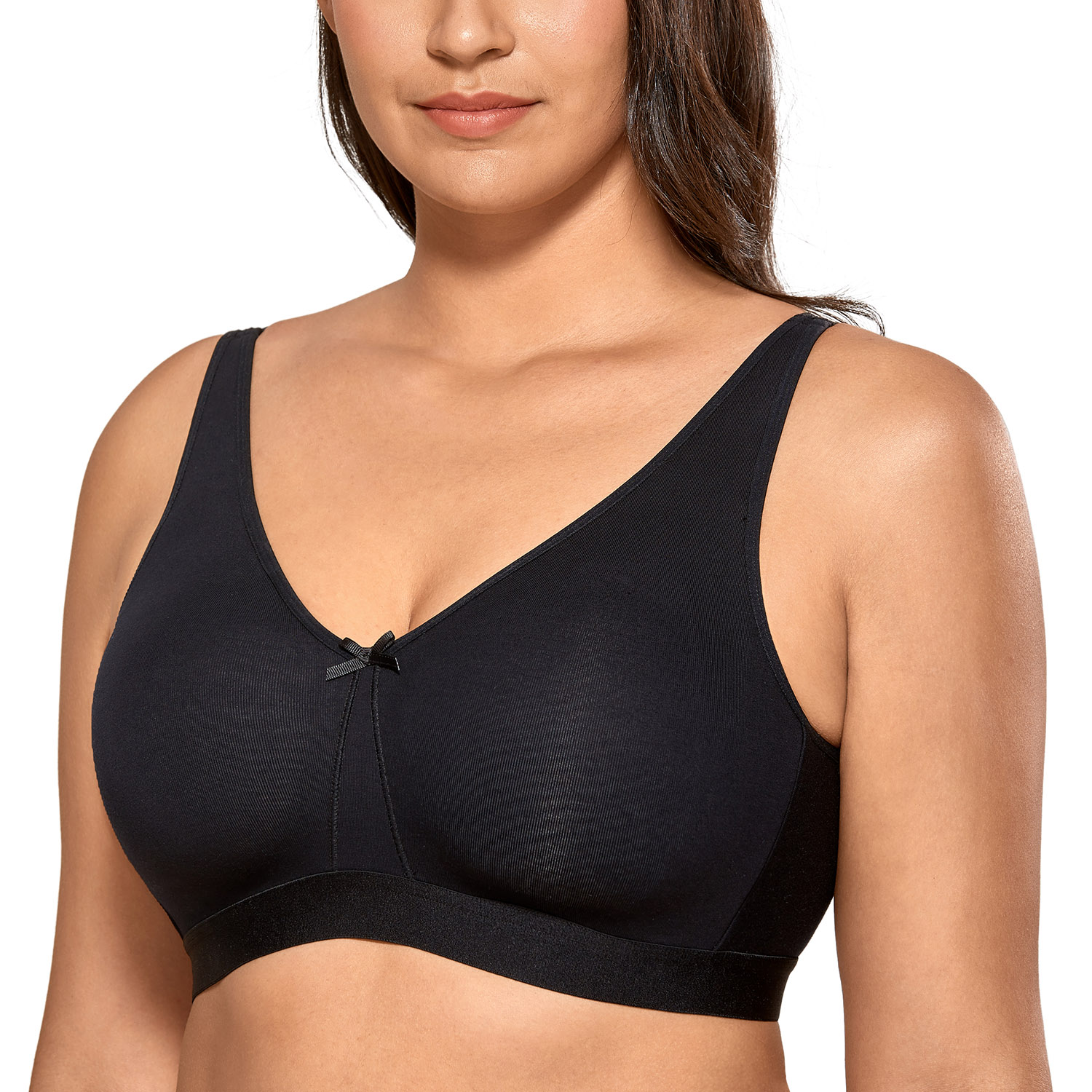 AISILIN Women's Plus Size Bras Minimizer Underwire Seamless Unlined Cup