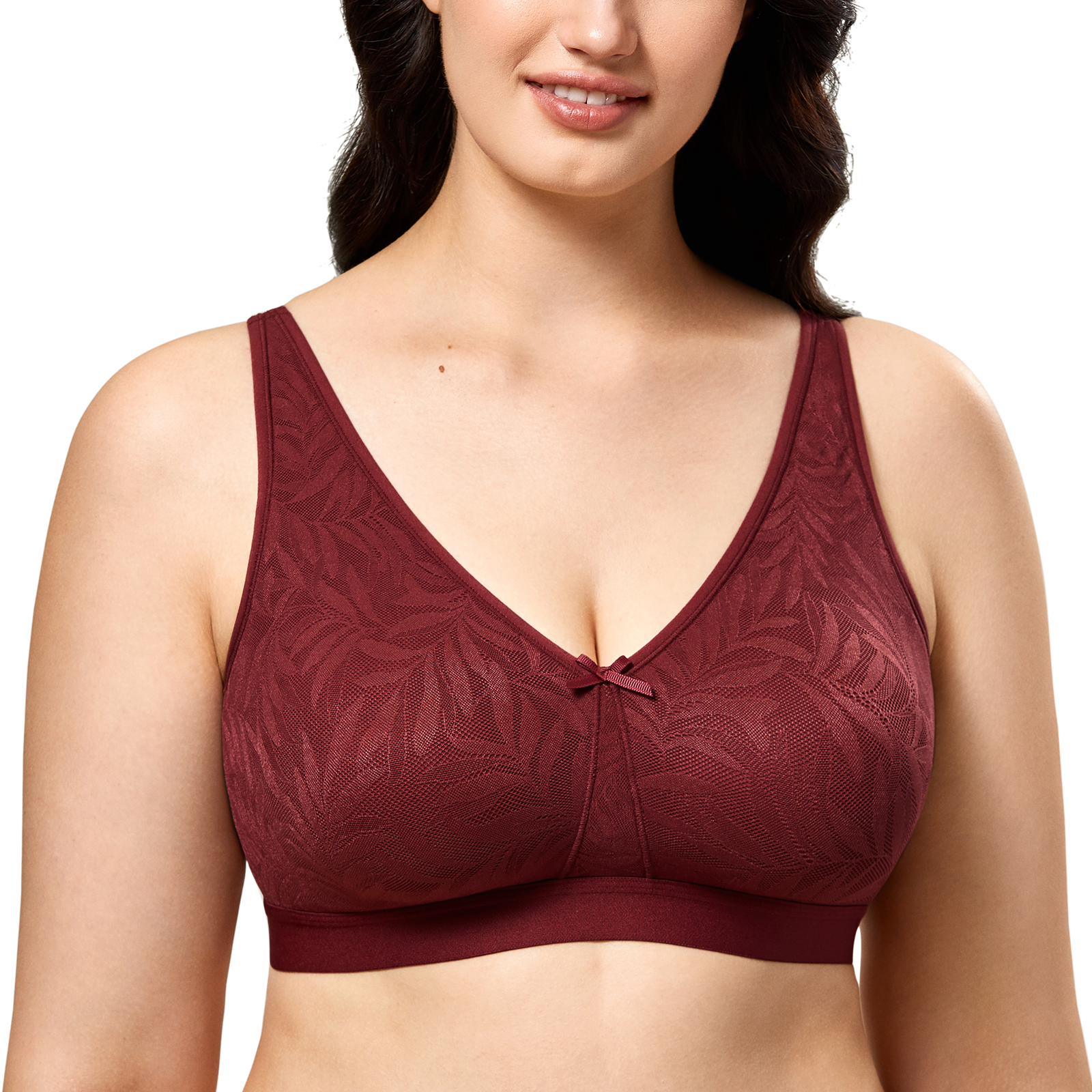 AISILIN Women's Wireless Bras Full Coverage Plus Size Unlined