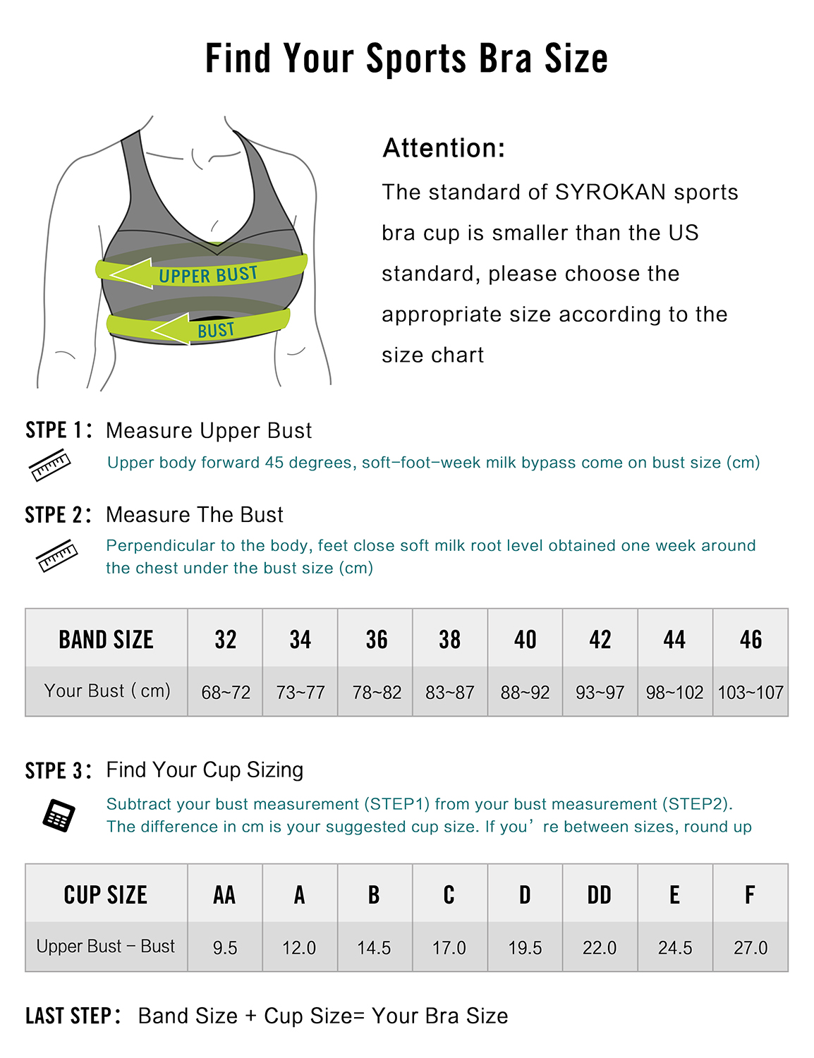 Athletic Cup Size Chart